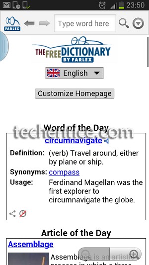 word of the day