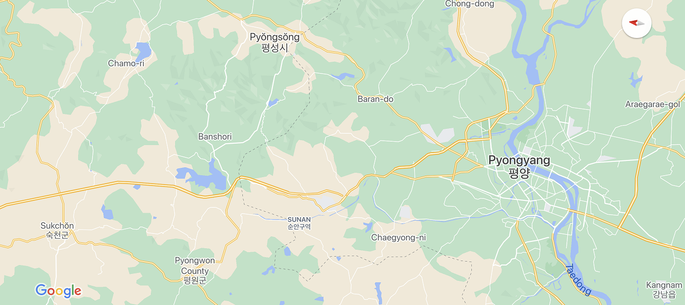 North Korea Google Map