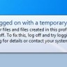 windows 7 temporary profile error