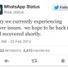 WhatsApp acknowledged down officially