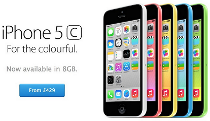 iPhone 5C-8 GB varient available in UK