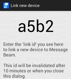 Message Beam helps you to Exchange Texts and URLs between Android amd Chrome