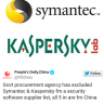 China bans Symantec and Kaspersky from providing software to government