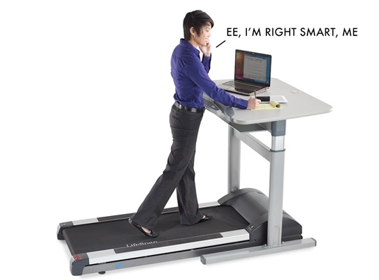 Now get smart with a Treadmill Desk