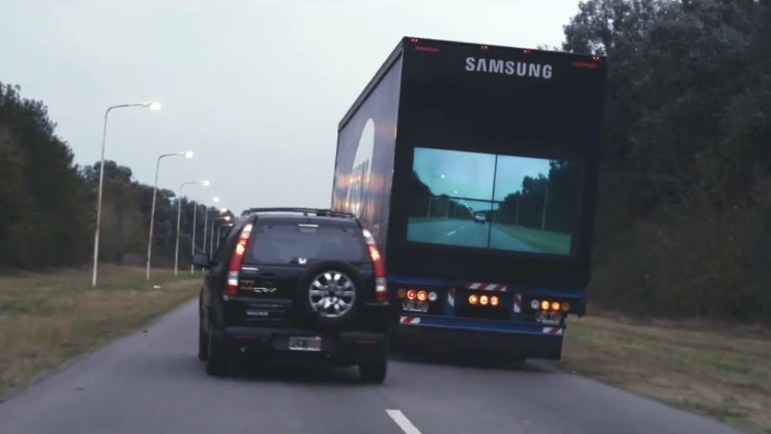 Samsung makes prototype for Transparent Truck