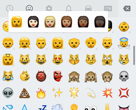 WhatsApp updates emoticons: Includes different skin tones in human icons