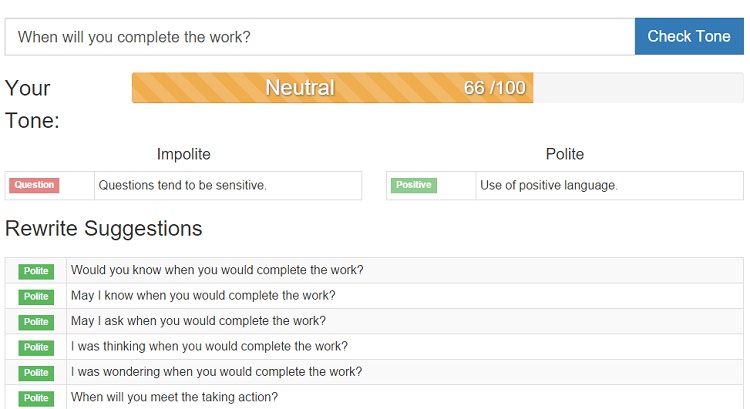 With FoxType, you can make your emails more polite and polished than before