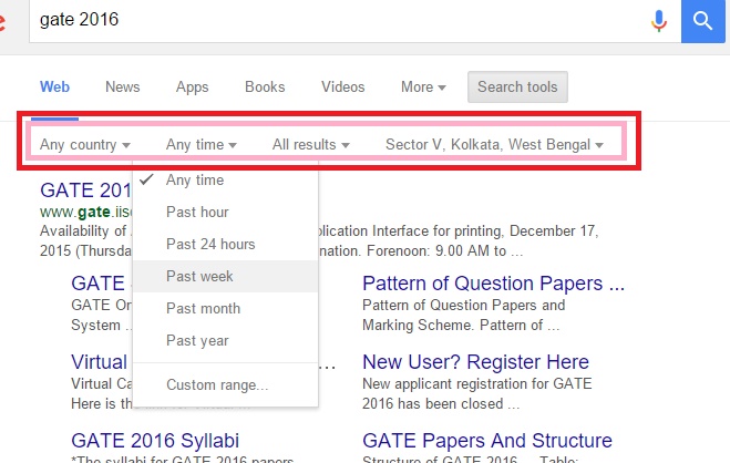 How to make Google show you only recent search Items