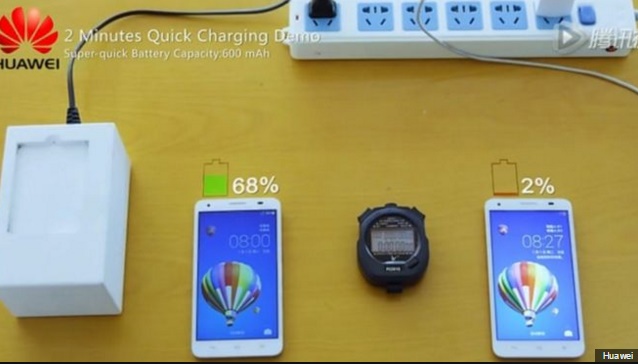 Huawei unveils Quick Charge Technology