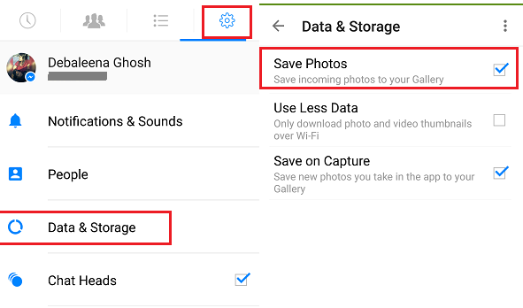 How to Disable Automatic download of media files in Facebook Messenger