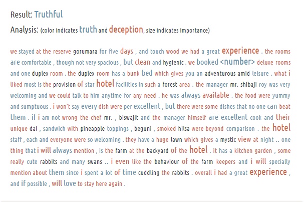 Review Skeptic helps you to check the credibility of hotel reviews