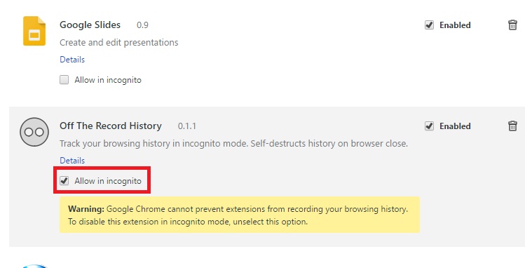 How to Save A Temporary History Of Your Incognito Browsing In Chrome?
