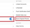 How to disable automatic Photo saving in Instagram for iOS?