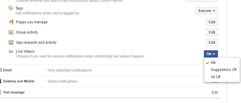 How to Turn Off Facebook Live Video Notifications?