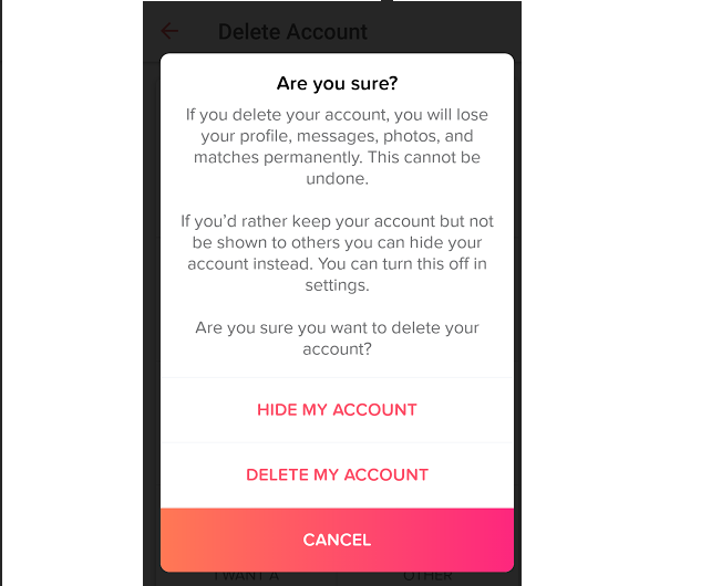 How To Delete Your Tinder Account