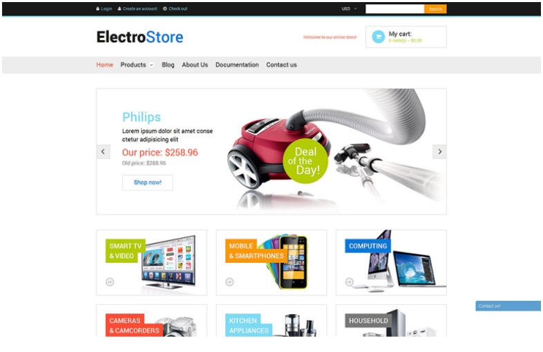 electro store shopify theme