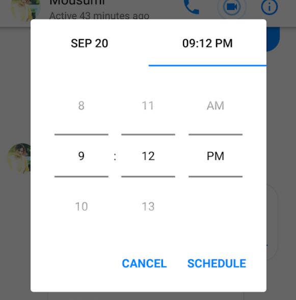 schedule fb call