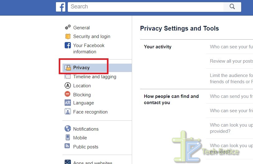 privacy on FB