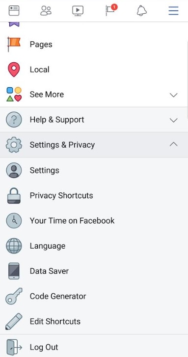 where is facebook code generator ios