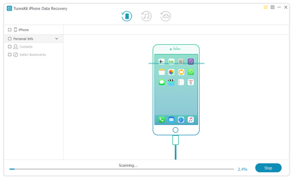 tuneskit iphone data recovery