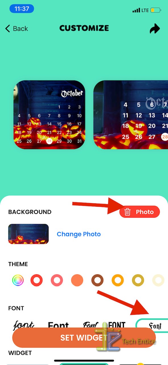 How To Create Halloween Calendar Widget on iPhone in iOS 14?