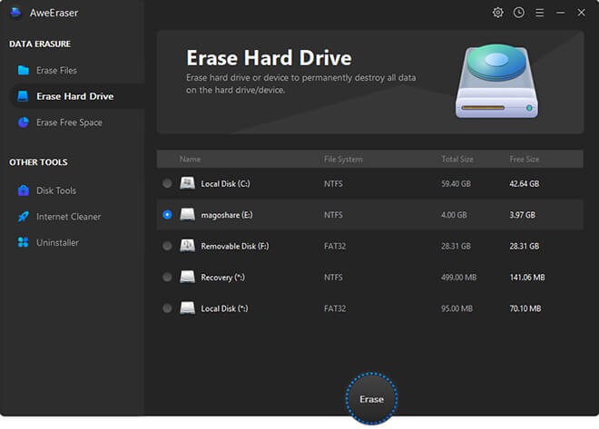 Best Erasure Software to Wipe Data Permanently from Hard Drive 