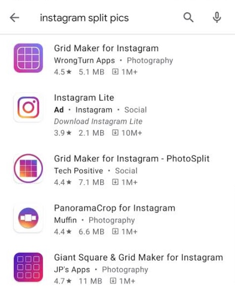 How To Split Images On Instagram Grid