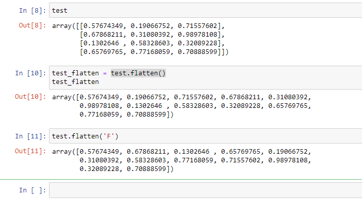 NumPy: Difference between reshape(), flatten(), ravel() – When to use what?