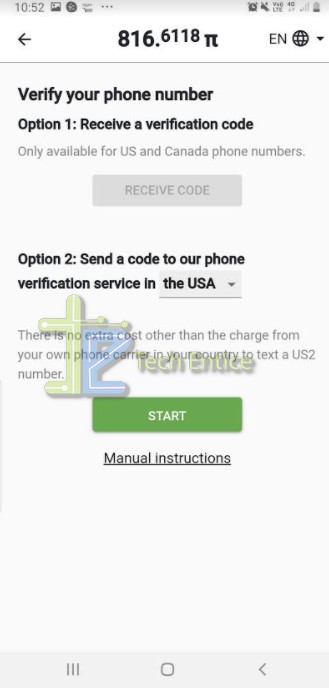 Phone Number Verification on Pi Network