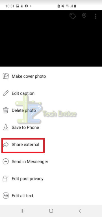 How to share photos from Facebook to  WhatsApp?