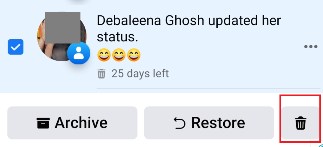 How To Permanently Delete A Post From Recycle Bin On Facebook