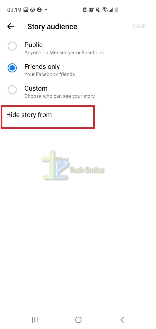 How to hide your Facebook Stories from some friends?