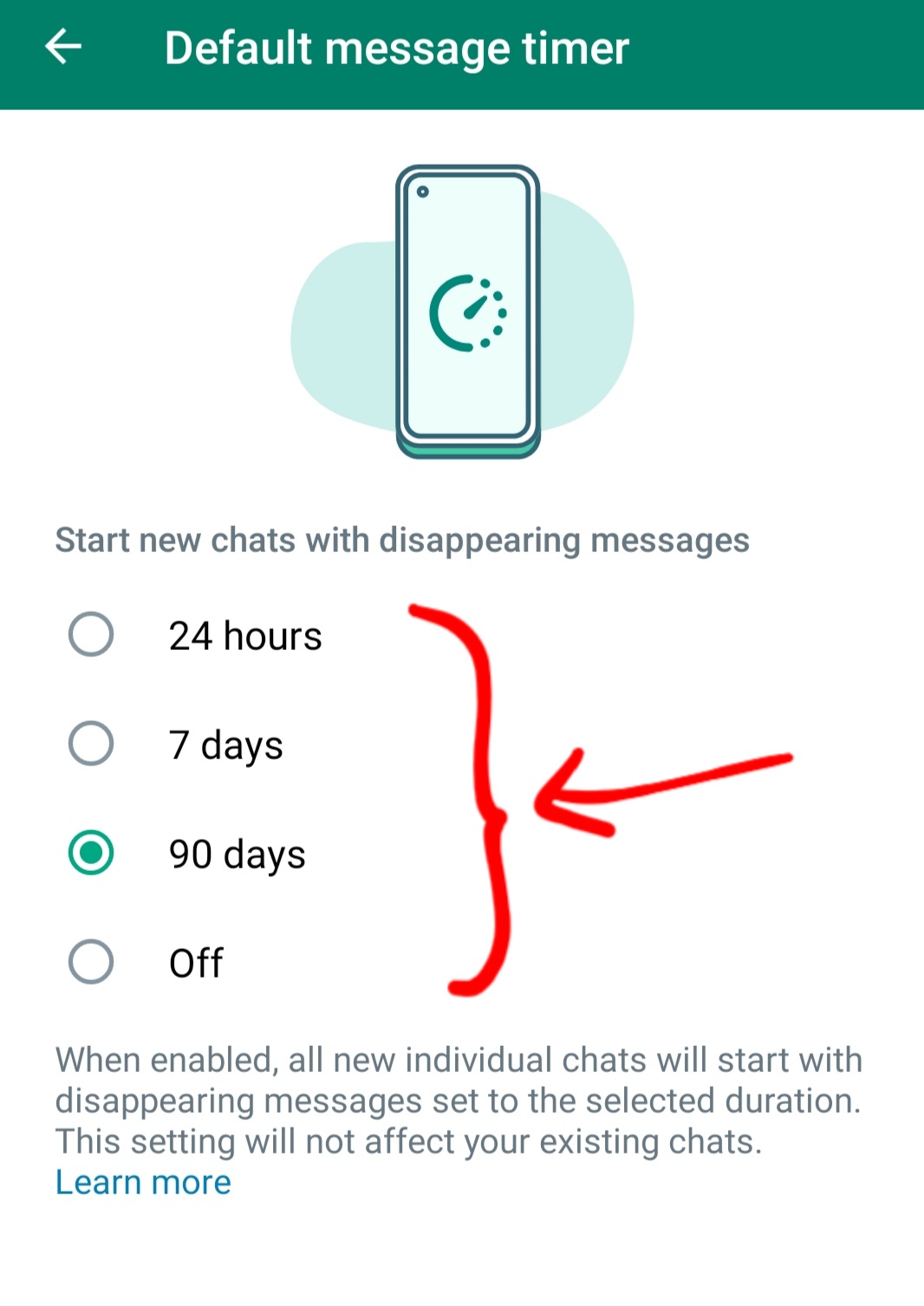 How To Set Default Timer For Disappearing Messages In WhatsApp?