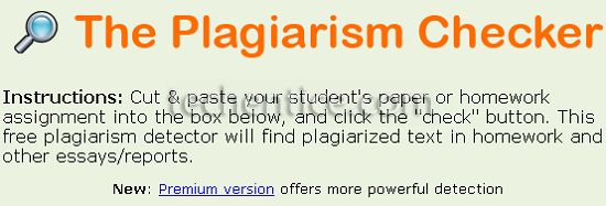 Plagiarism Checker